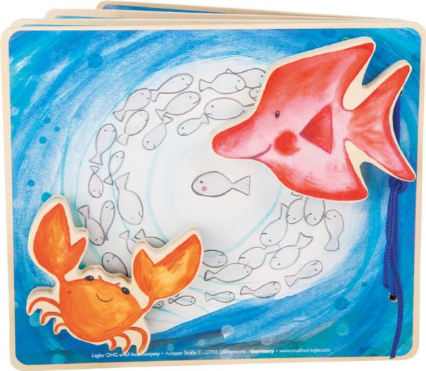 Libro per bambini Legler - Libro illustrato ed interattivo - Mondo sottomarino