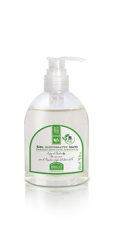 Prodotto ecologico Helan- Gel Igienizzante Mani Dispenser