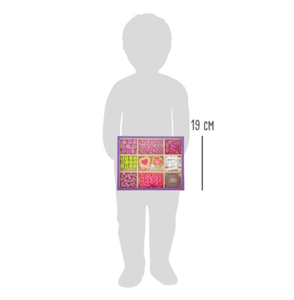 Gioco in legno Legler – Set di perle da infilare