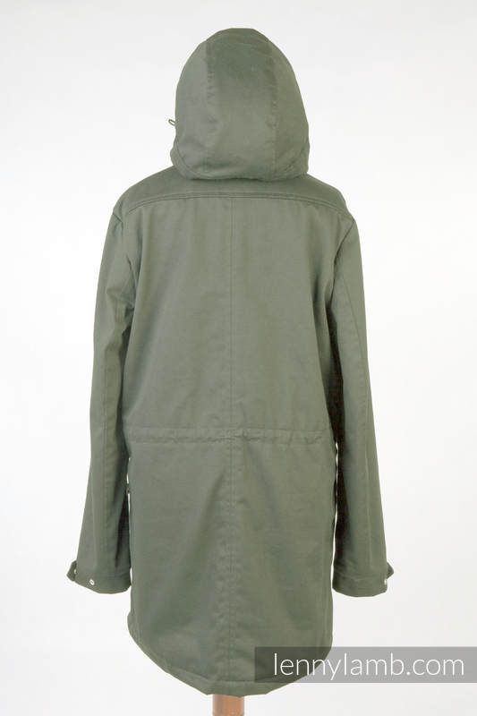 Parka LennyLamb unisex color Kaki con cappuccio little herringbone illusion tg.L
