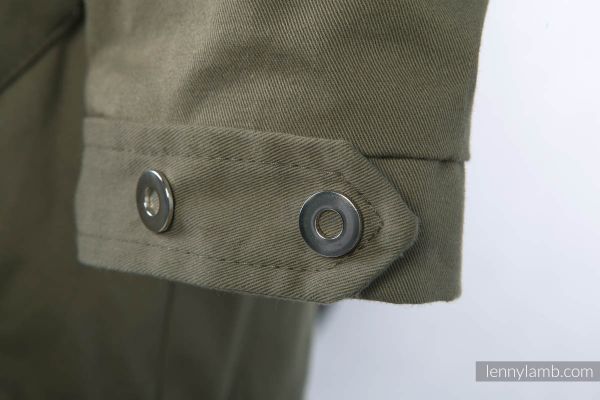 Parka LennyLamb unisex color Kaki con cappuccio little herringbone illusion tg.L