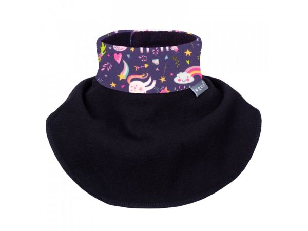 Scaldacollo da donna Unuo in pile con velcro - Unicorno