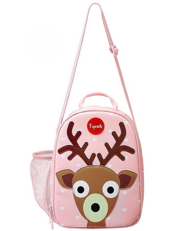 Borsa termica Porta pranzo con tracolla 3 Sprouts- Cerbiatto rosa