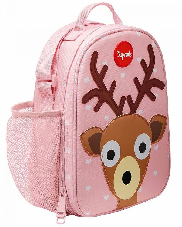 Borsa termica Porta pranzo con tracolla 3 Sprouts- Cerbiatto rosa