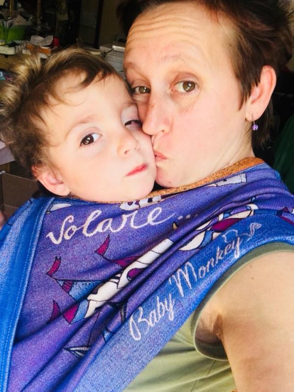 Fascia portabebè Esclusiva Elobaby - Babymonkey Fabula Viola