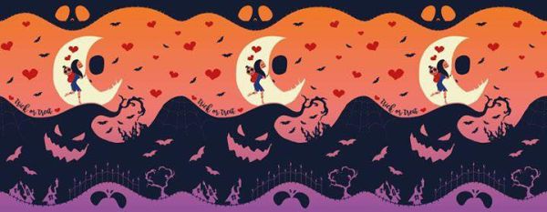  Fascia portabebè Babymonkey - Trick or Treat in arancio