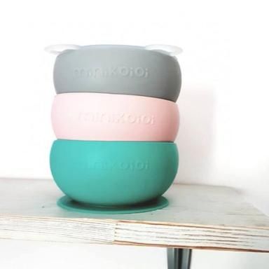 Ciotola in silicone con coperchio Minikoioi - Bourdeaux