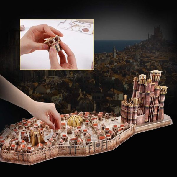 Puzzle tridimensionale Cubic Fun- Trono di spade, King's Landing