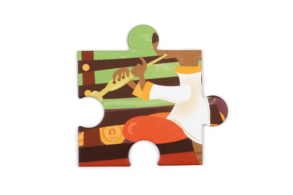 Puzzle per bambini Scratch - Contour Puzzle - Elephant