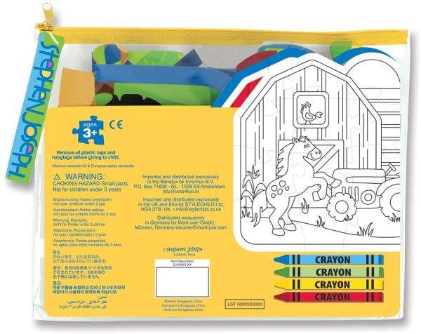 Gioco creativo Stephen Joseph - Puzzle Gioca & Crea in vari colori
