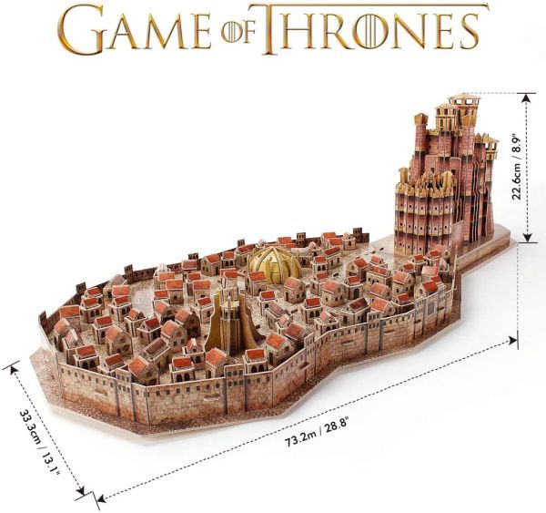 Puzzle tridimensionale Cubic Fun- Trono di spade, King's Landing