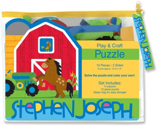 Gioco creativo Stephen Joseph - Puzzle Gioca & Crea in vari colori