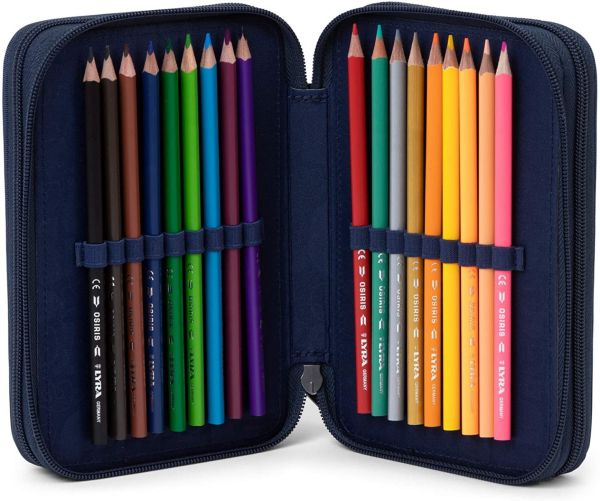 Astuccio rigido Ergobag per scuola elementare a 3 cerniere-ReflektBar Glow