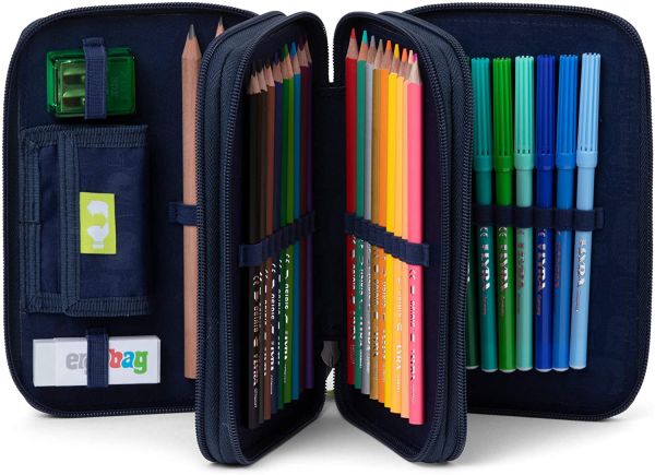 Astuccio rigido Ergobag per scuola elementare a 3 cerniere- AtmosBear