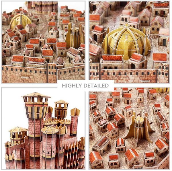 Puzzle tridimensionale Cubic Fun- Trono di spade, King's Landing