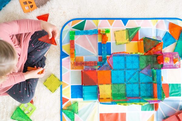 Contentiore per costruzioni magnetiche Magna tiles