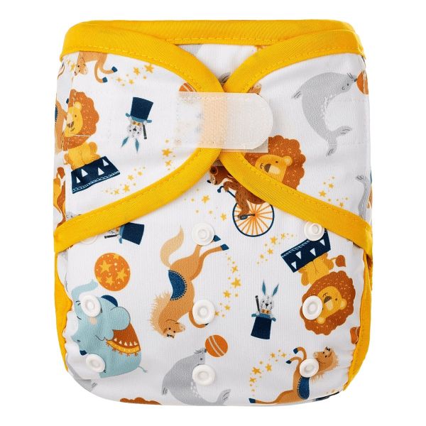 Cover universale per pannolini lavabili Happy Bear con velcro in vari colori