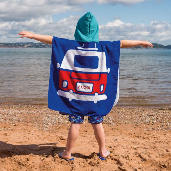 Volkswagen - Asciugamano Poncho per bambini - Blu