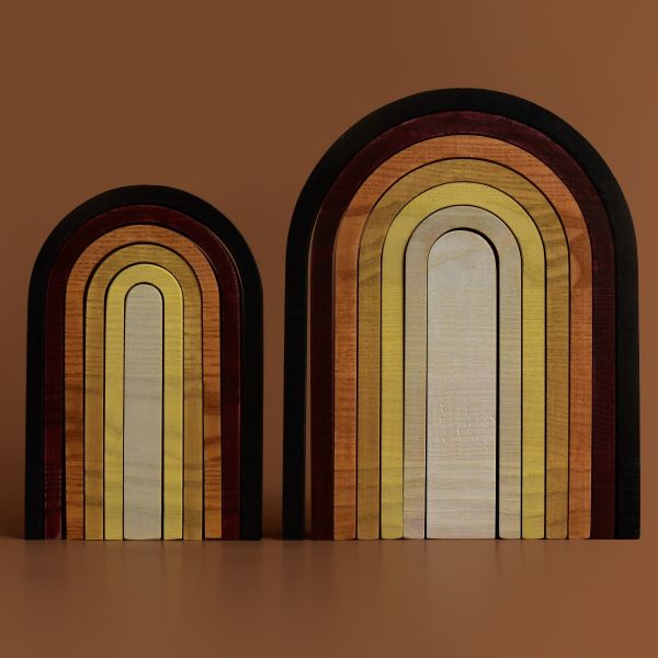 Gioco in legno MinMin Copenhagen – Mini Rainbow Earthy