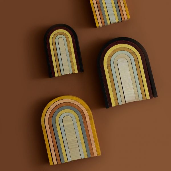 Gioco in legno MinMin Copenhagen – Big Rainbow Pastel