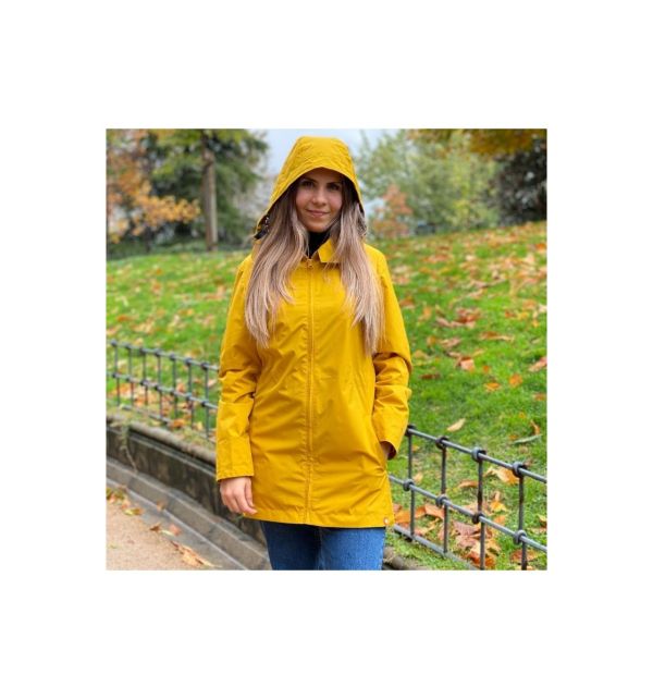 Giacca a vento impermeabile maternità e per portare Wombat - Numbat go Giallo