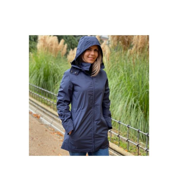 Giacca a vento impermeabile maternità e per portare Wombat - Numbat go Marino