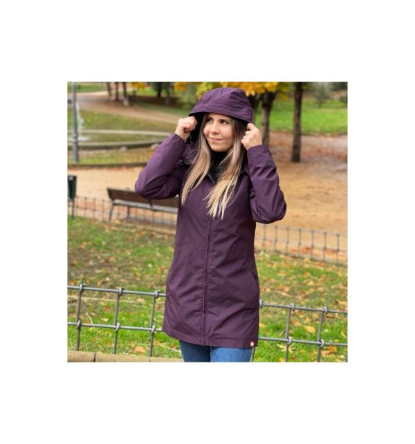 Giacca a vento impermeabile maternità e per portare Wombat - Numbat go Viola