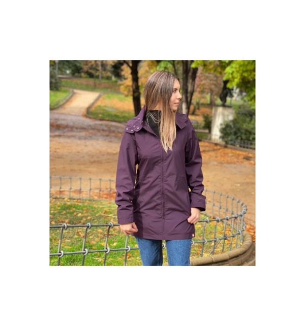 Giacca a vento impermeabile maternità e per portare Wombat - Numbat go Viola