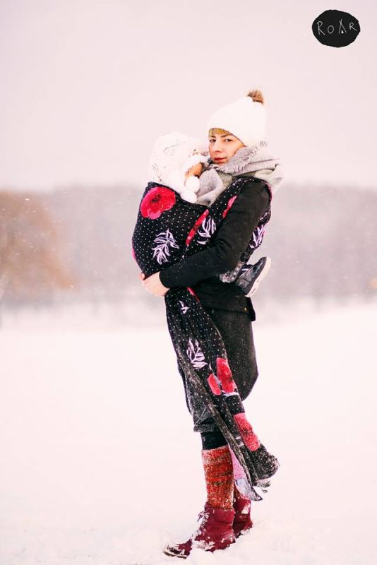 Fascia Portabebè - Roar - Coquelicots Le Roige et le Noir