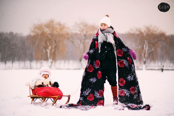 Fascia Portabebè - Roar - Coquelicots Le Roige et le Noir