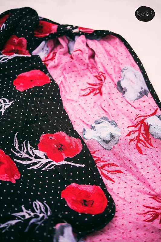 Fascia Portabebè - Roar - Coquelicots Le Roige et le Noir