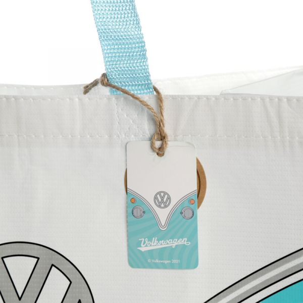 Shopper in plastica riciclata Puckator - Volkswagen VW T1 Camper Bus in vari colori