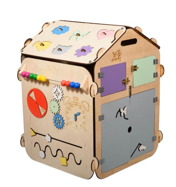 Gioco in legno 3Toys- Casetta multiatività Montessori