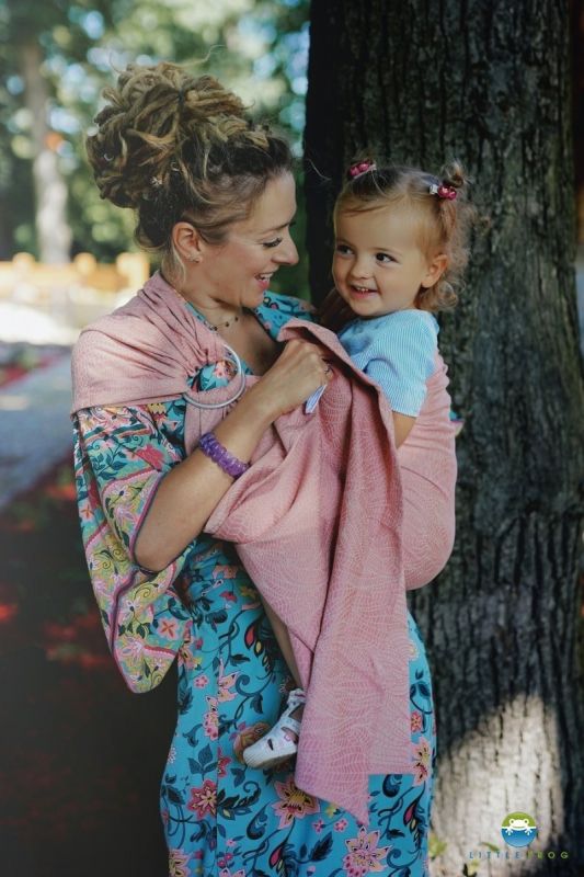 Fascia ad anelli Little Frog – Pink Linen Wildness