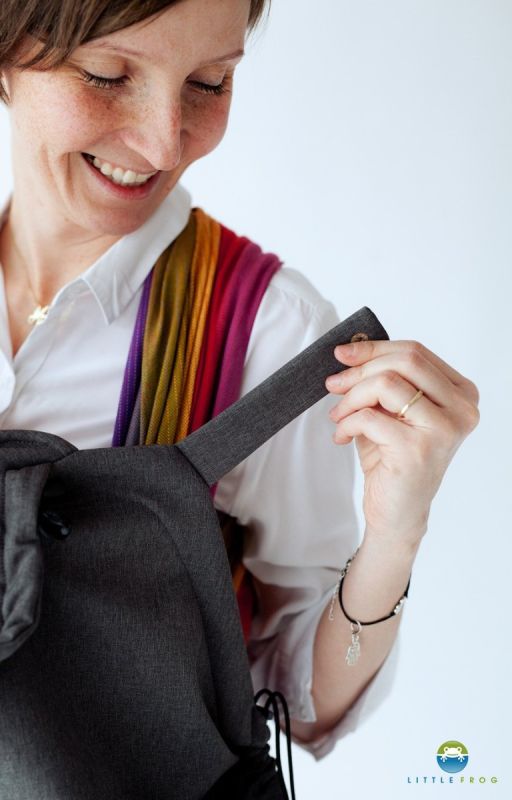 Copertura universale per portabebè in softshell Little Frog- Cover navy