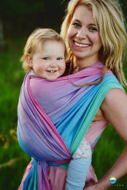 Fascia portabebè Little Frog- Bamboo Iolite