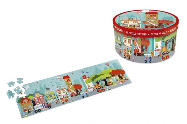 Gioco educativo Scratch – Floor Puzzle City life, Il Puzzle della città
