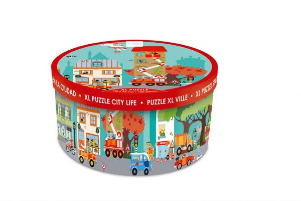 Gioco educativo Scratch – Floor Puzzle City life, Il Puzzle della città