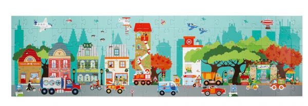 Gioco educativo Scratch – Floor Puzzle City life, Il Puzzle della città