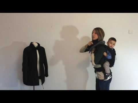 Giacca maternità e per portare Wombat Wallaby 2.0 - verde con interno beige 4 in 1