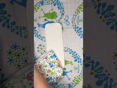 Pannolino lavabile Blumchen- Pannolino Fitted con bottoni confezione da 5