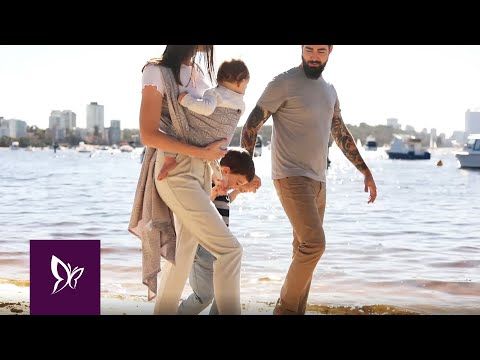 Fascia portabebè Fidella - Chevron Light gray