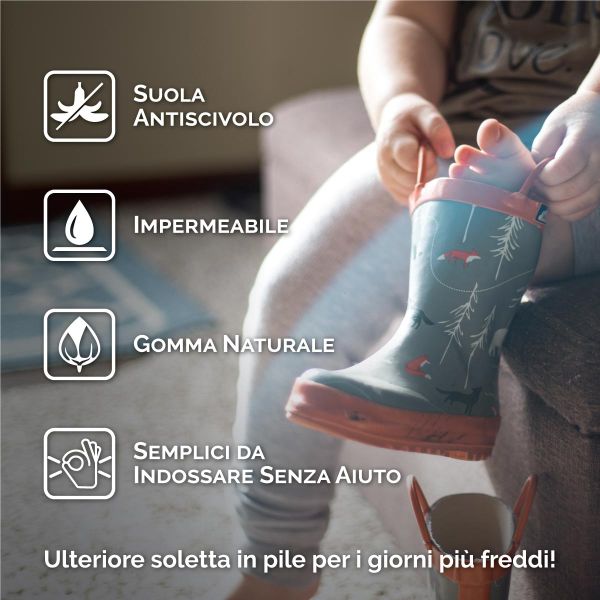 Stivali in gomma Jan & Jul- Stivali per la pioggia Yellow