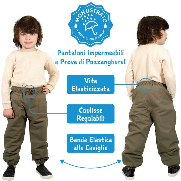 Pantalone impermeabile Jan & Jul con rivestimento in pile- vari colori