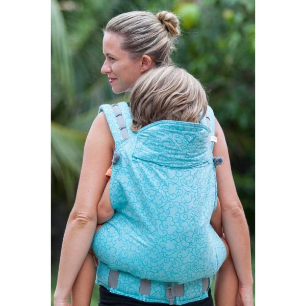 Marsupio ergonomico Ling Ling D'amour Toddler - P4 Jacquard Collection Rêverie Aqua