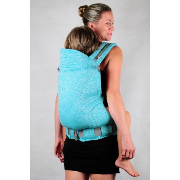 Marsupio ergonomico Ling Ling D'amour Toddler - P4 Jacquard Collection Rêverie Aqua
