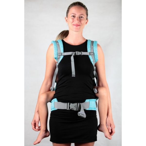Marsupio ergonomico Ling Ling D'amour Toddler - P4 Jacquard Collection Rêverie Aqua