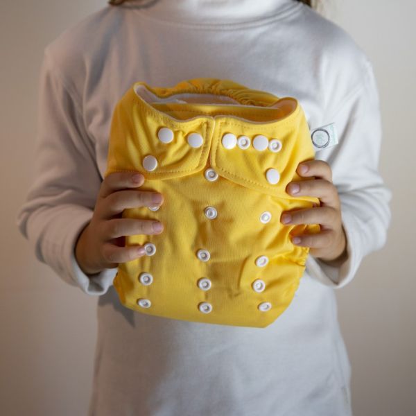 Pannolino lavabile Seta Buretta - Pocket con bottoni SENZA inserti - in vari colori