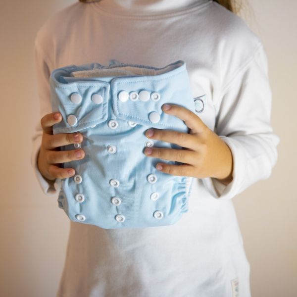 Pannolino lavabile Seta Buretta - Pocket con bottoni SENZA inserti - in vari colori