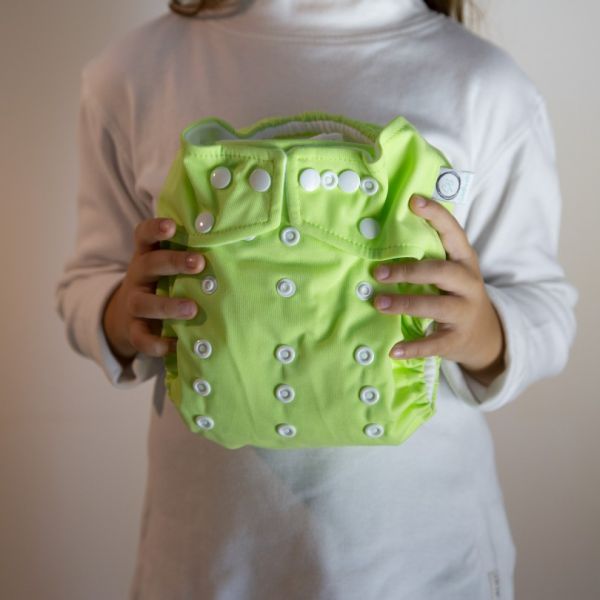 Pannolino lavabile Seta Buretta - Pocket con bottoni SENZA inserti - in vari colori